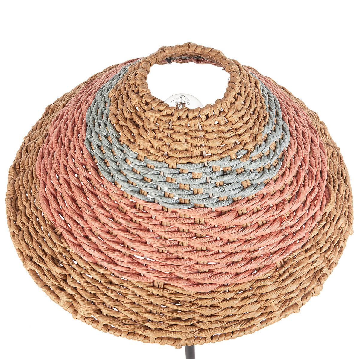 STEHLAMPE Beige/Schwarz/Rosa/Blau Kyoga - Blau/Pink, Metall (47/47/150cm) - Beliani