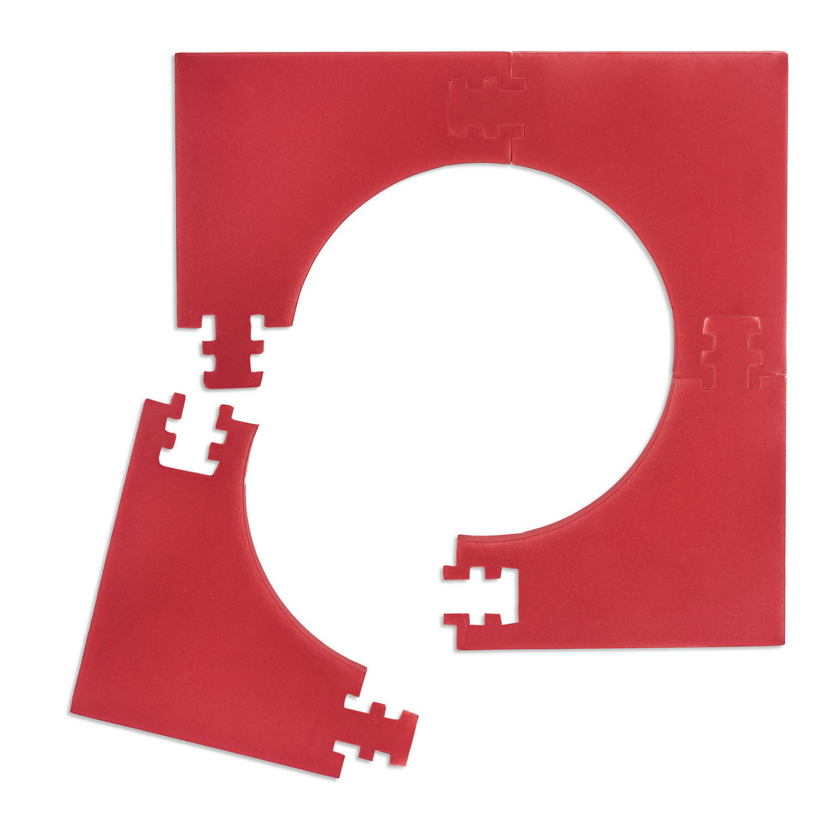 DARTSCHEIBE Schutzring - Dunkelrot, Textil (71/3/71cm) - Relaxdays