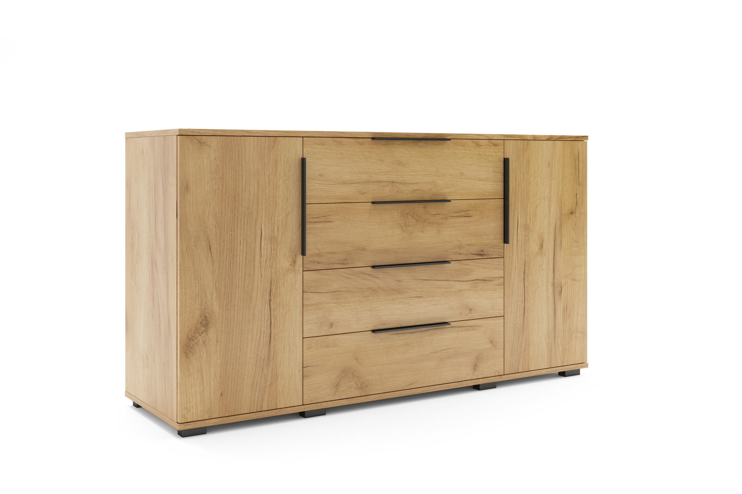 KOMMODE A3 - Craft Gold - Goldfarben, Holzwerkstoff (160/89/48cm) - BM-Möbel