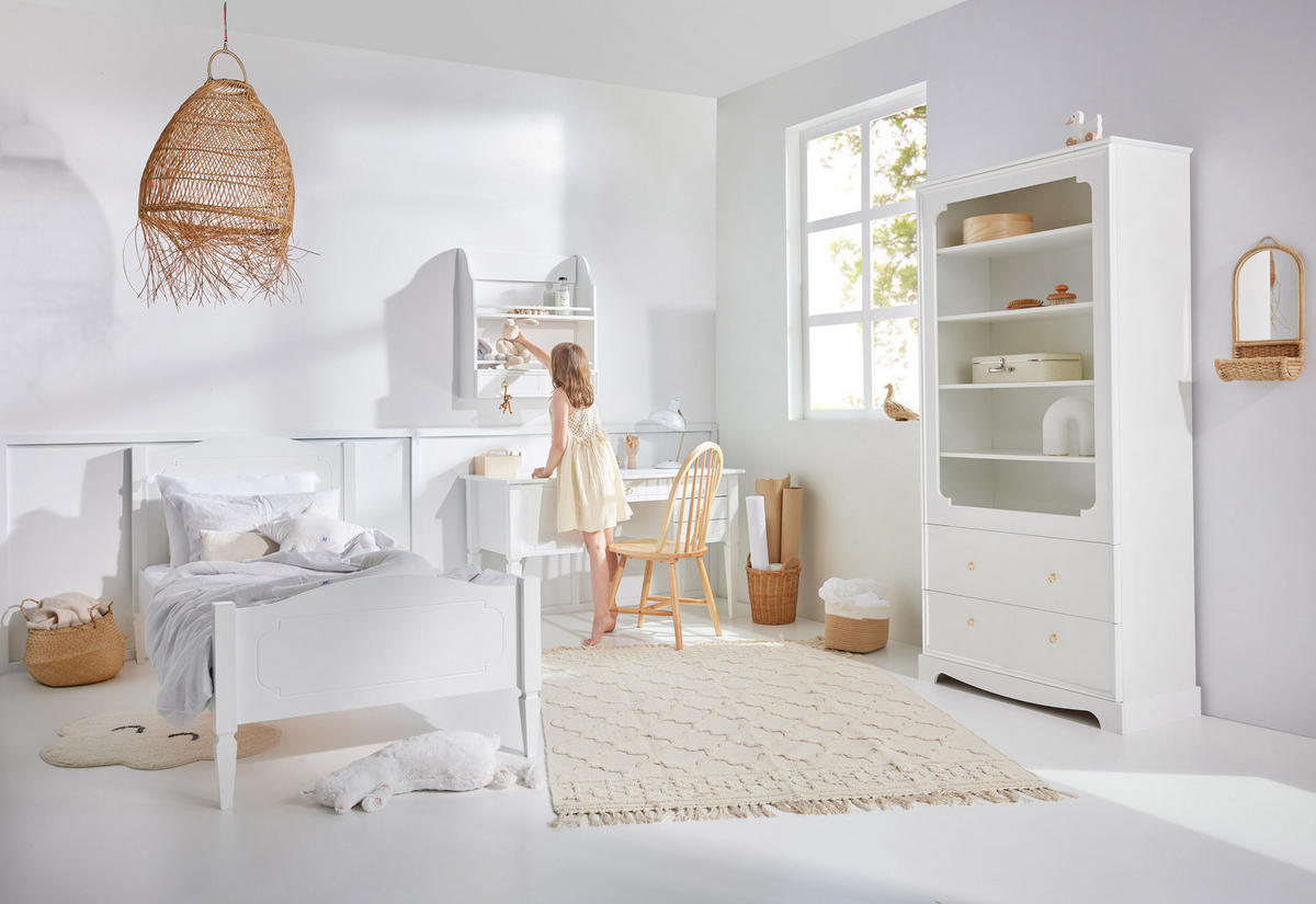 KINDERSCHREIBTISCH Royal - Weiß, Holzwerkstoff (132/78/60cm) - RAUMHIRSCH FURNITURE