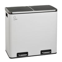 ABFALLEIMER TM2X24 Weiß - Weiß, Metall (59/54.5/36cm) - SVITA