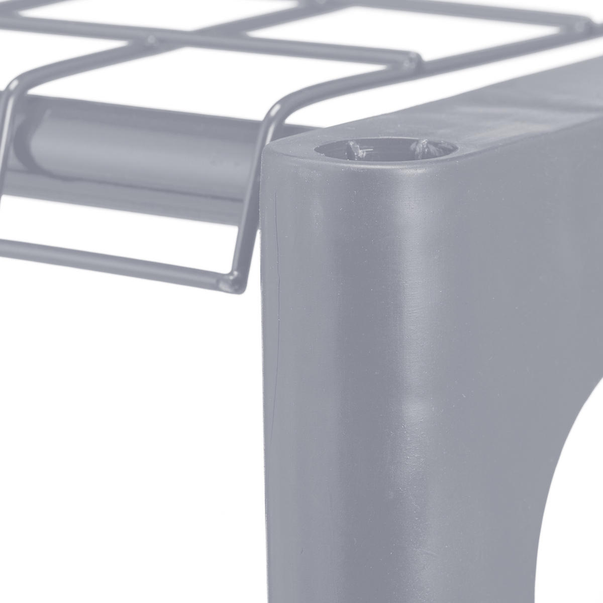 BLUMENREGAL - Grau, Kunststoff/Metall (91/72/28cm) - Relaxdays