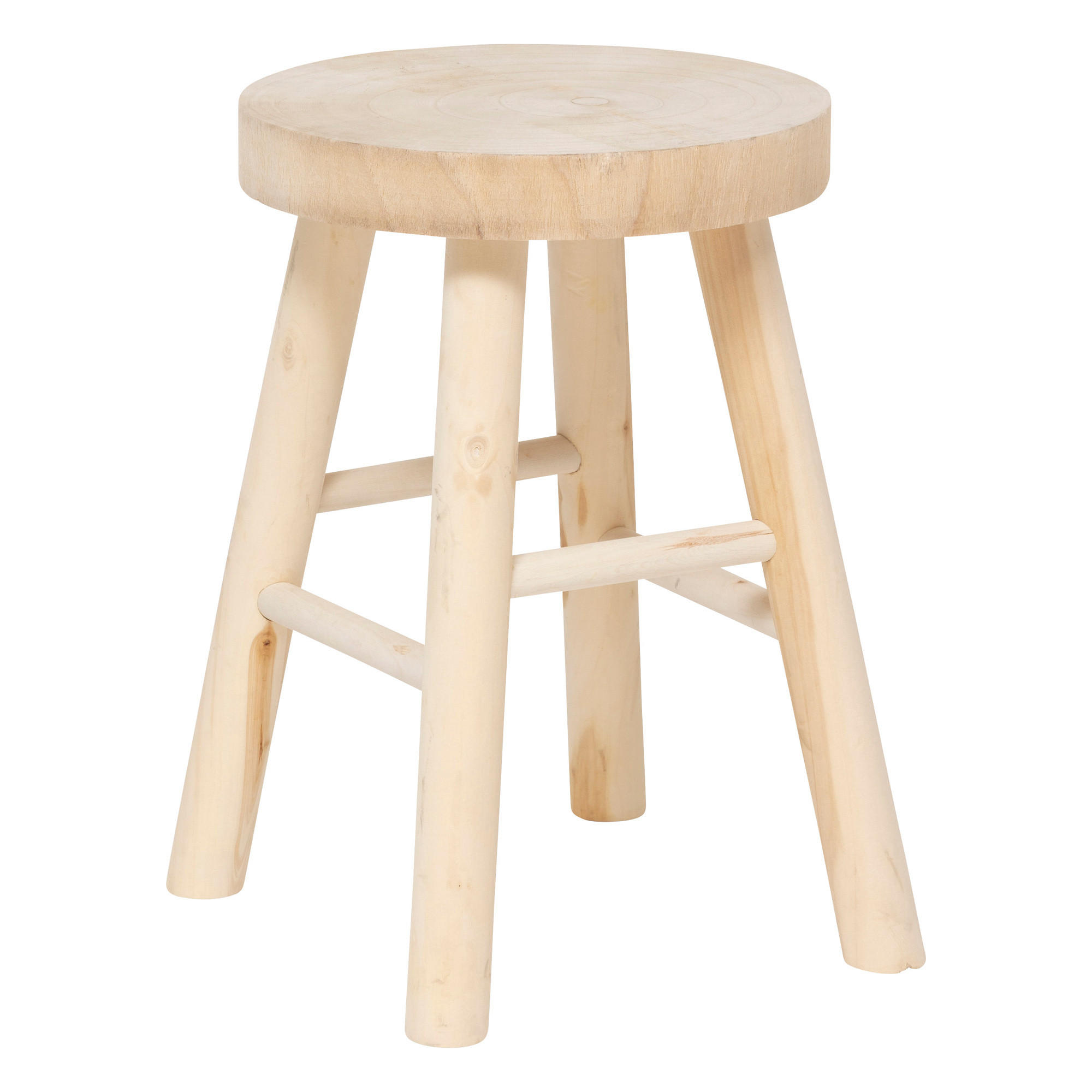 Atmosphera Createur d´interieur Holzhocker Beige 28x41x28 cm