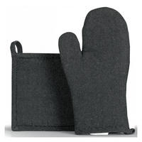 OFENHANDSCHUH UND TOPFLAPPEN Davis schwarz 15 x 30 cm - Schwarz, Textil (15/30cm) - Winkler