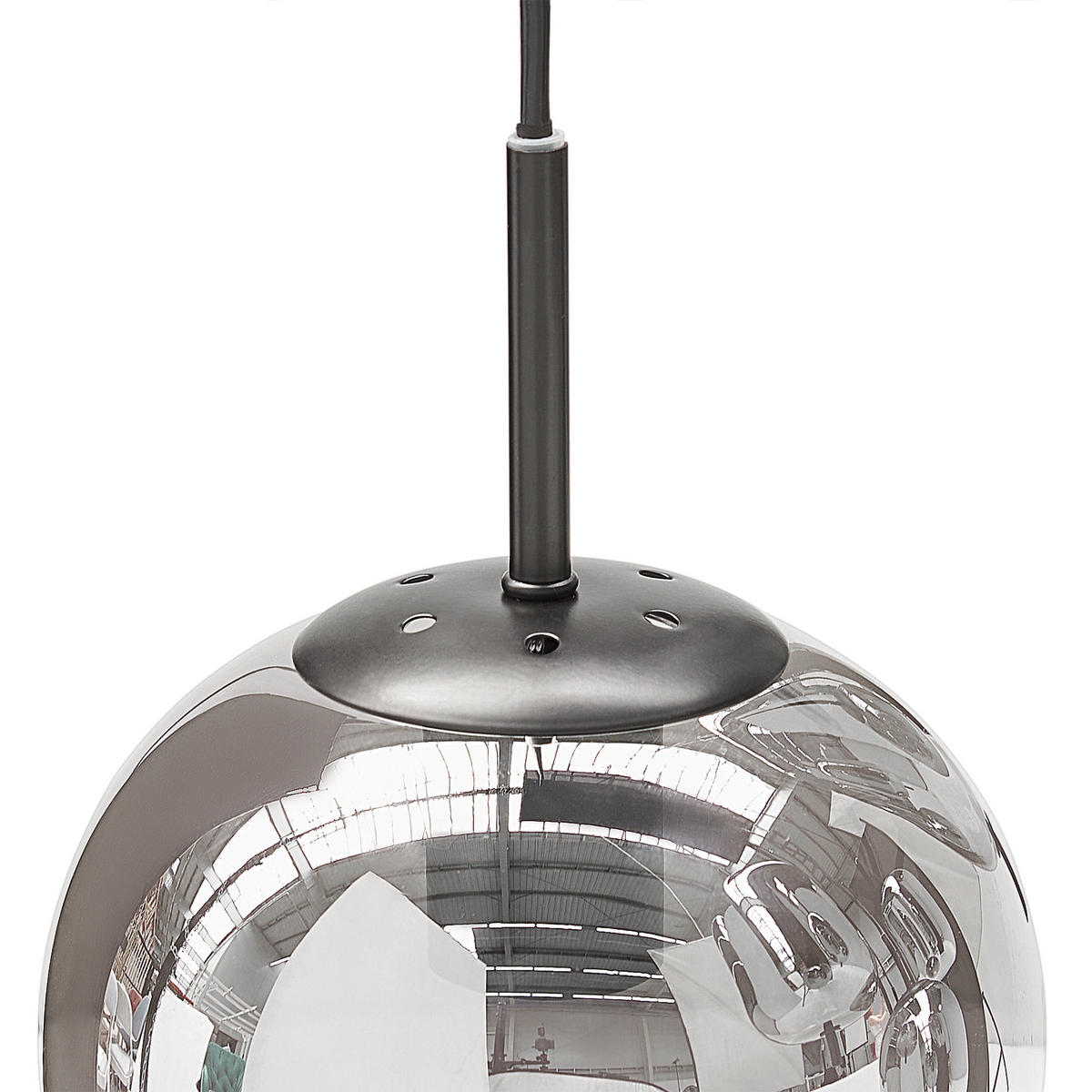 PENDELLEUCHTE Tarlo 90x35x122 cm - Silberfarben, Glas (35/90/122cm) - Beliani