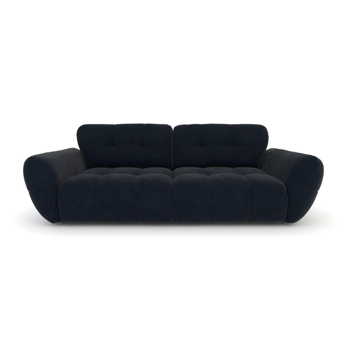 BIGSOFA Vannes Chenille Blau 272/134/68 cm - Blau, Kunststoff/Textil (272/68/134cm) - foamnova