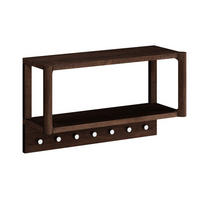 WANDGARDEROBE Campi Eiche Tabak 63 / 21,5 / 36cm - Eichefarben, Holz (63/36/22cm) - Feldmann-Wohnen