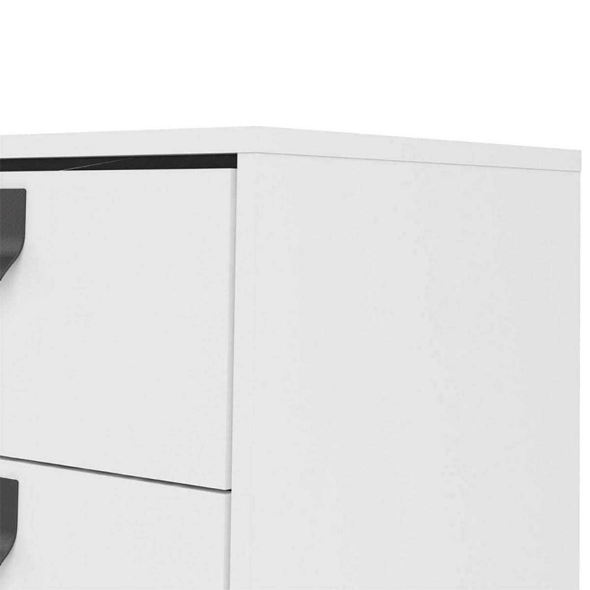 SIDEBOARD weiss - Weiß, Holzwerkstoff (40/72/102cm) - ebuy24