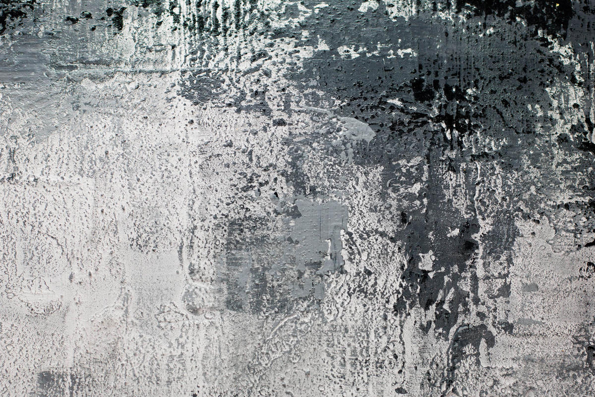 ACRYLBILD HANDGEMALT Grau 83/123 cm - Schwarz/Grau, Textil (83/123cm) - KUNSTLOFT