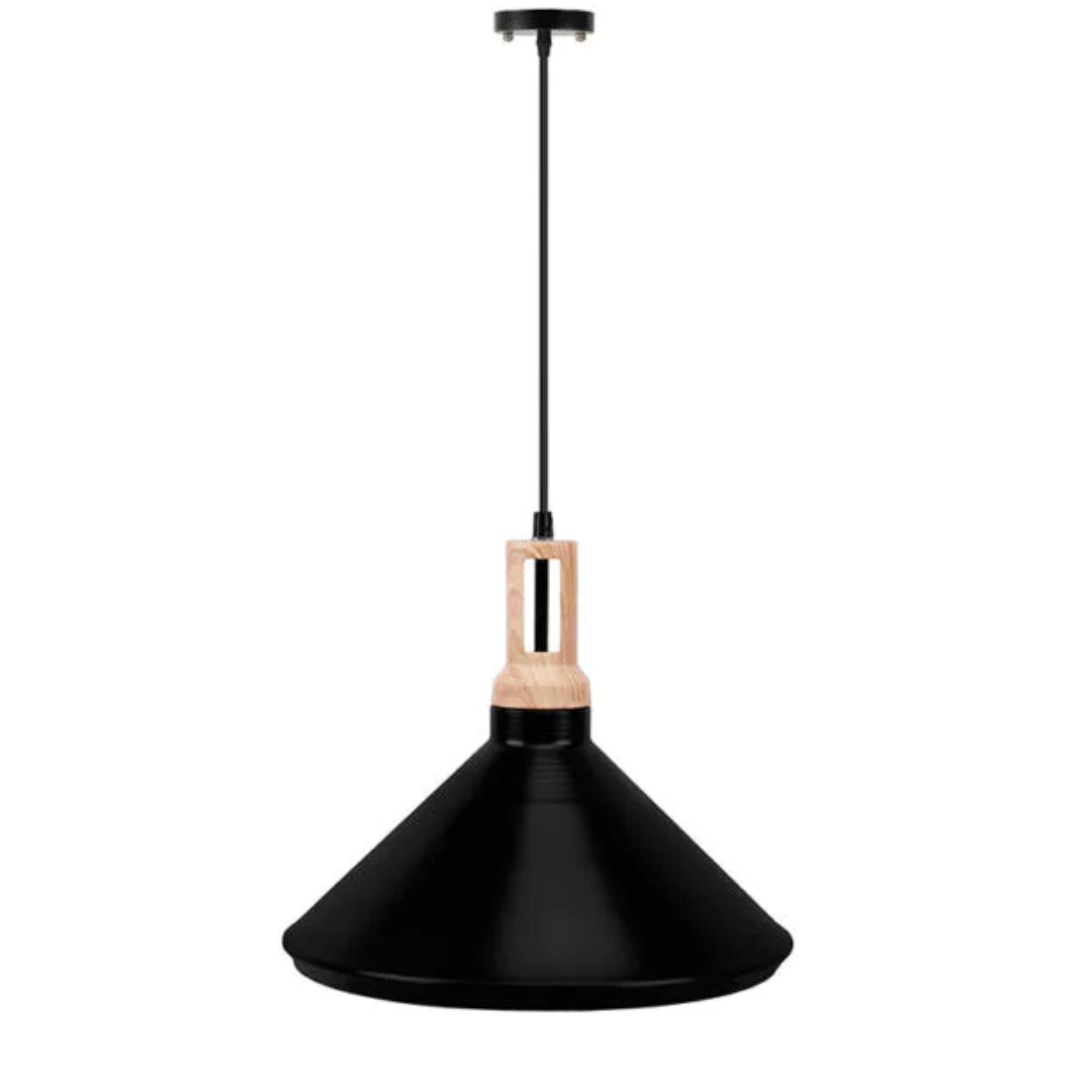 HÄNGELEUCHTE TRIAN, Schwarz - Schwarz, Metall (35/35/28cm) - KONSIMO®