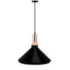 HÄNGELEUCHTE TRIAN, Schwarz - Schwarz, Metall (35/35/28cm) - KONSIMO®