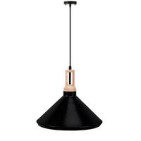 HÄNGELEUCHTE TRIAN, Schwarz - Schwarz, Metall (35/35/28cm) - KONSIMO®