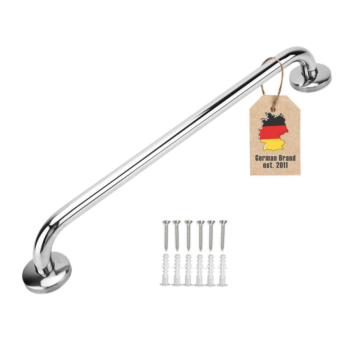 HANDTUCHHALTER 60/1.9 cm (Hochglanzpoliert) - Silberfarben, Metall (5/7/60cm) - Intirilife