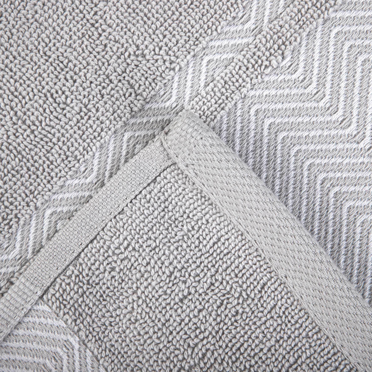 BADETUCH Maiara grau 70/130 cm - Grau, Textil (70/130cm) - Homla