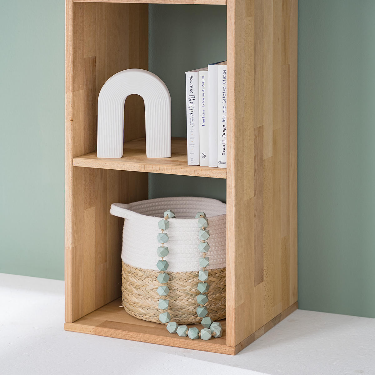 REGAL - Massivholz - Kernbuche, Holz (39/112/35cm) - home24