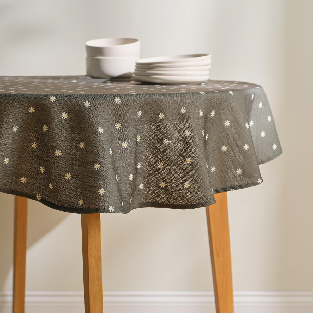 TISCHDECKE Dilo - Grün, Textil (120cm) - home&you