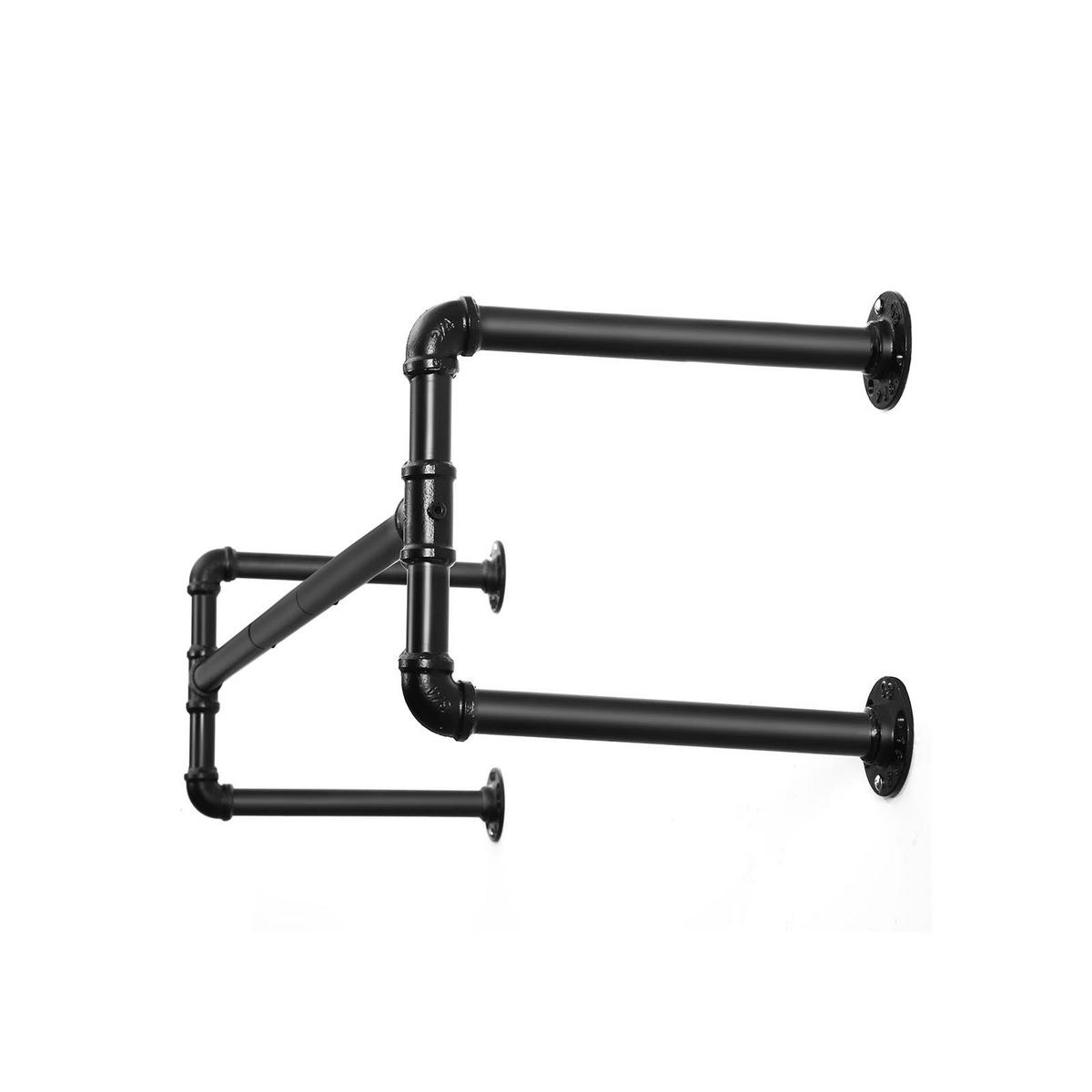 KLEIDERSTANGE - Schwarz, Metall (110cm) - Hansiro