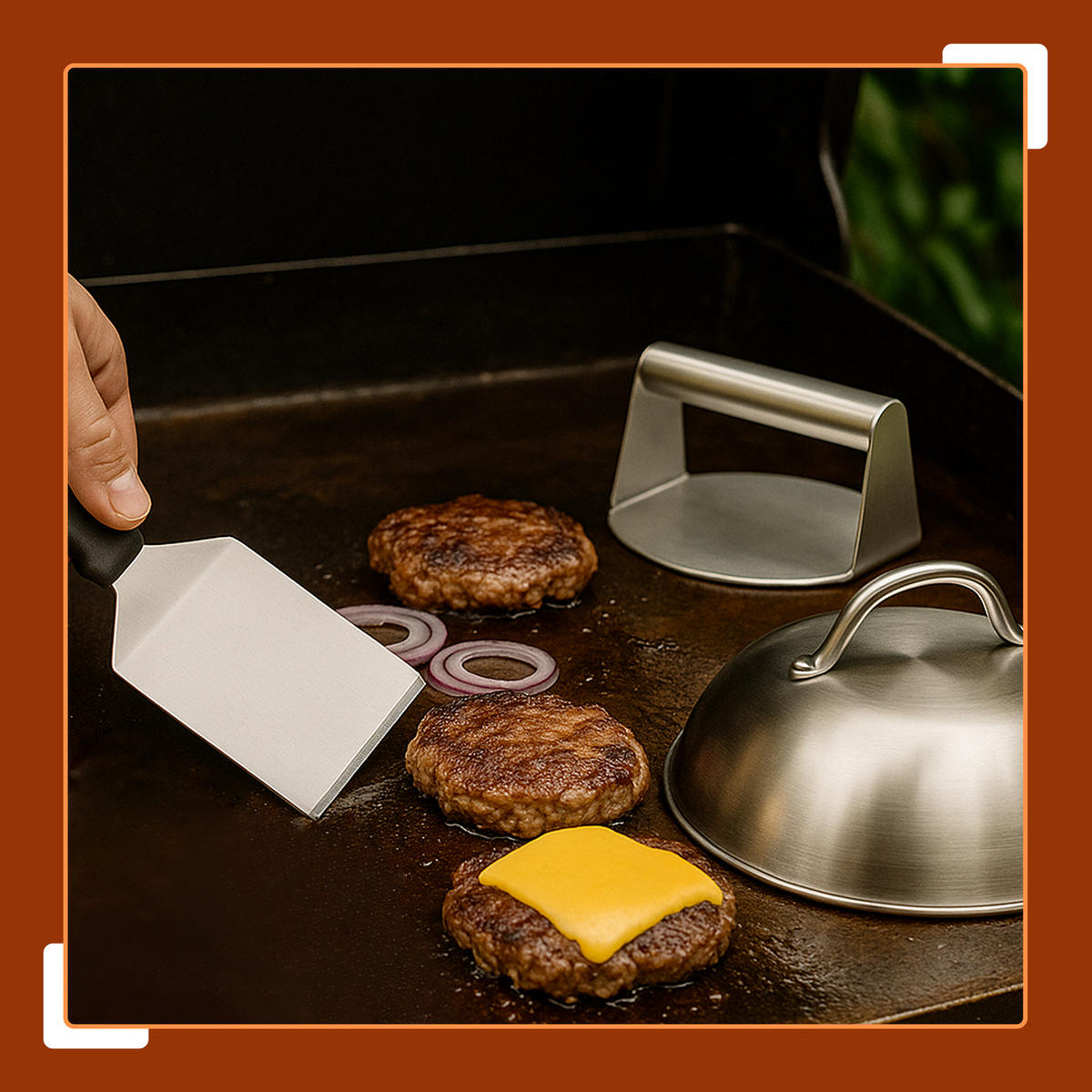 3XSADA na Burger - strieborná, kov (22/11/22cm) - Relaxdays