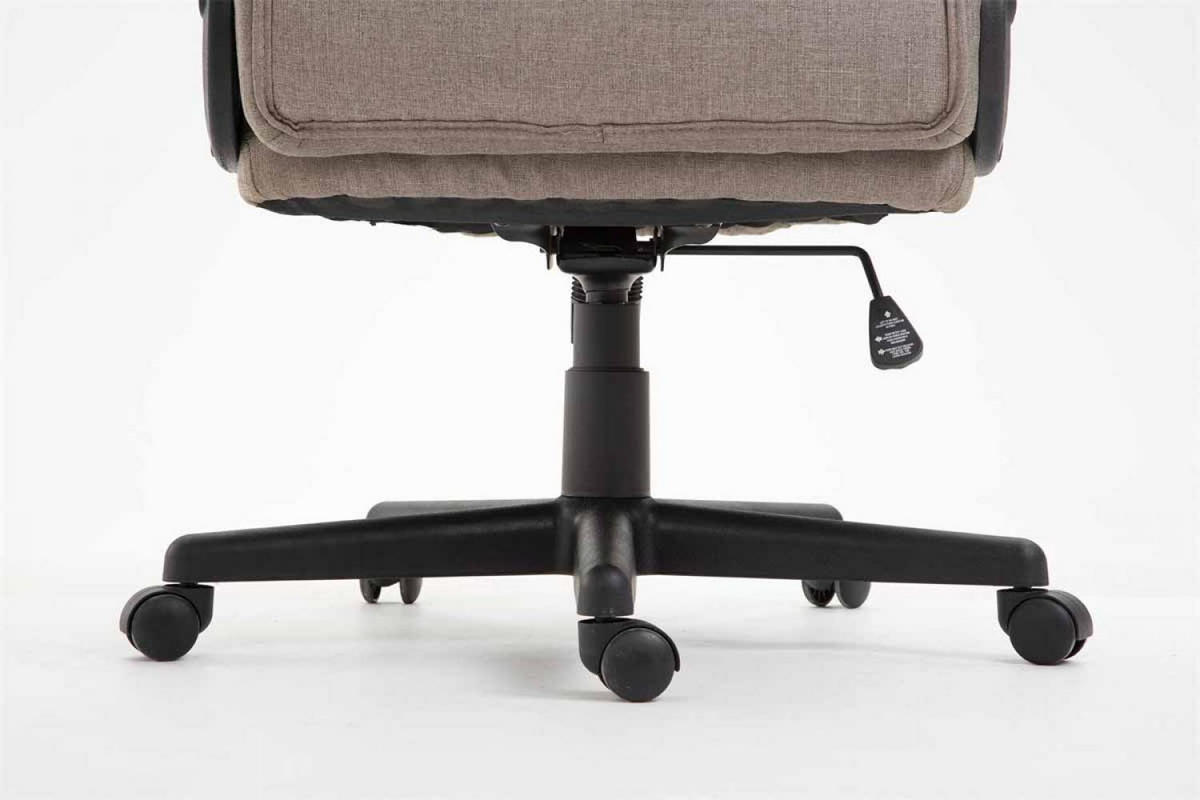DREHSTUHL Stoff Taupe - Taupe/Schwarz, Kunststoff/Textil (66/106/70cm) - CLP