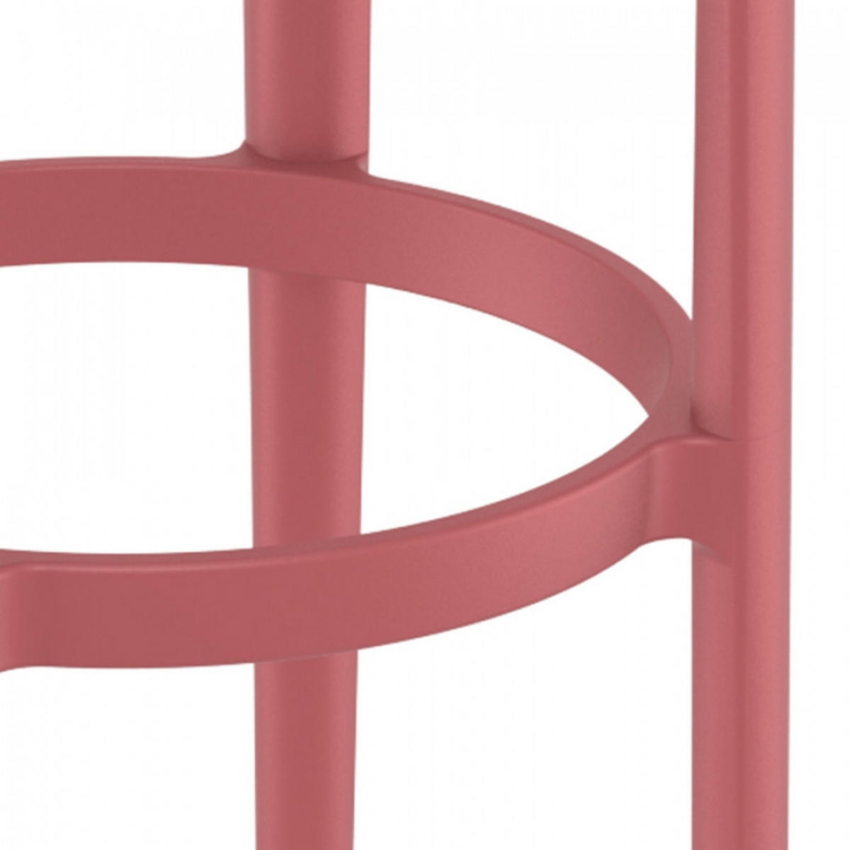 BARHOCKER Rot 36x75x36cm - Rot, Kunststoff (36/75/36cm) - AlterEgo