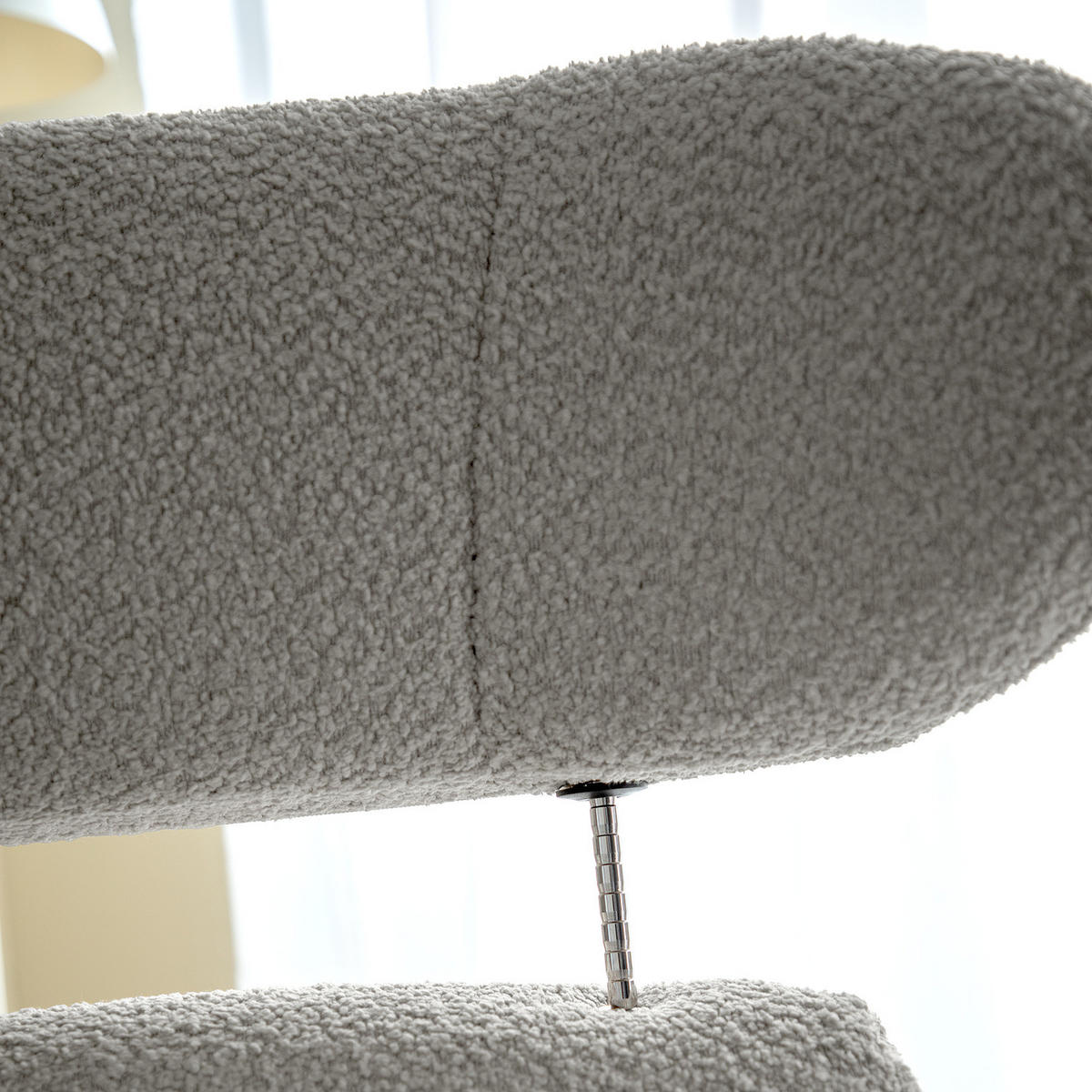 RELAXSESSEL - Grau, Textil/Metall (90/107/90cm) - home24