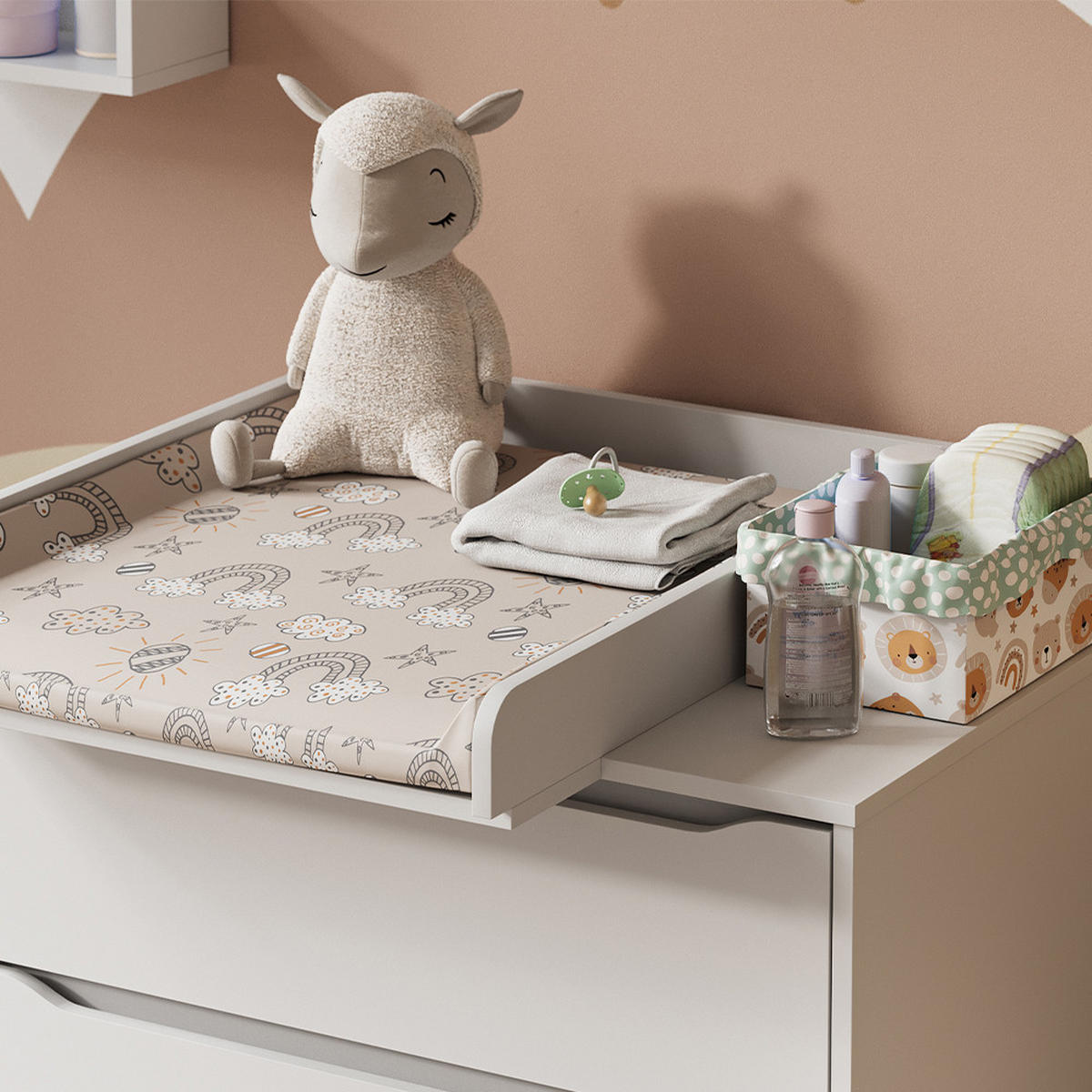 PŘEBALOVACÍ PULT Wicko Bílá - bílá, kompozitní dřevo (60/10/76cm) - Vicco