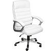 BÜROSTUHL Paul,einstellbare Wippfunktion,weiß - Weiß, Textil (66/124/60cm) - tectake