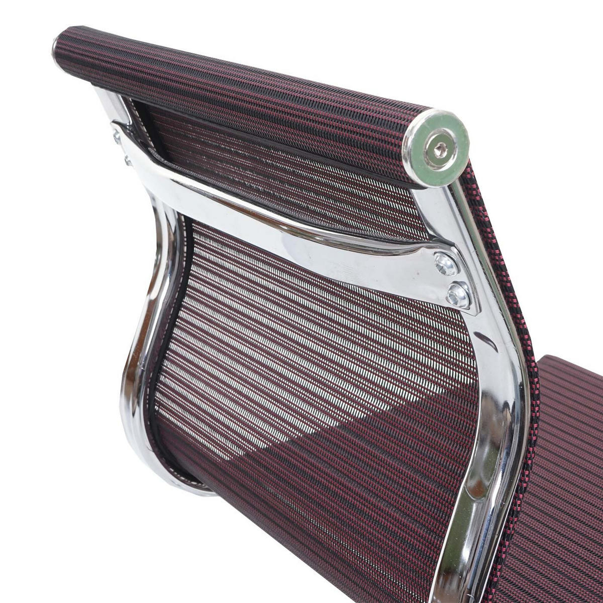 DREHSTUHL HxBxT 82x49x49cm Sitzhöhe 43cm Netzbezug Stoff/Textil Weinrot - Weinrot, Kunststoff (49/82/49cm) - PROREGAL