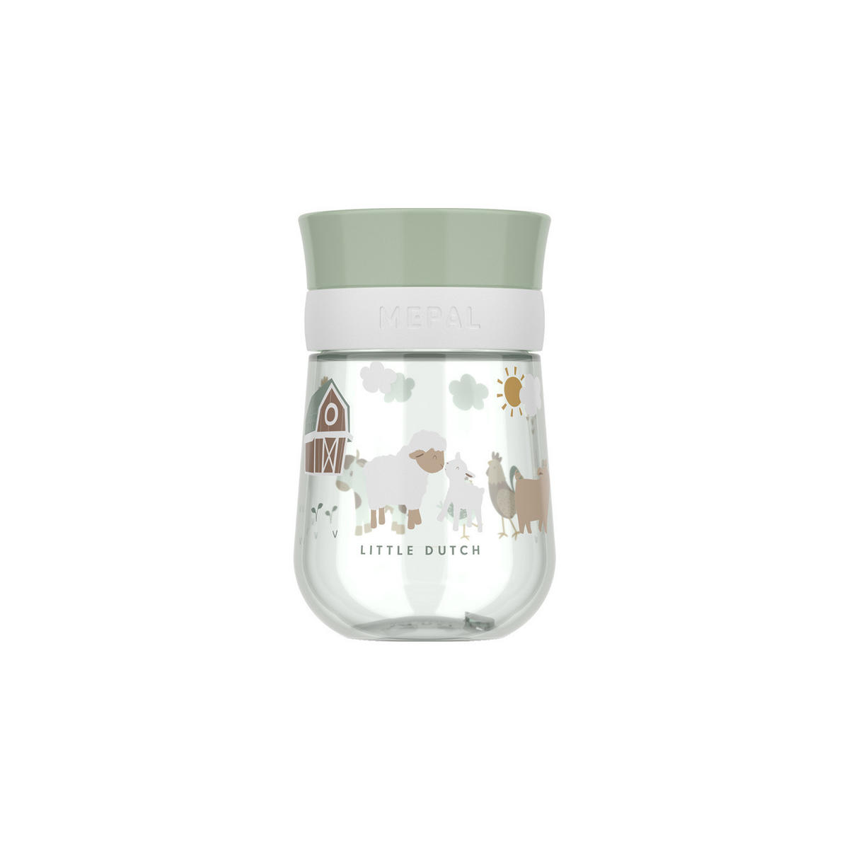 360° TRINKLERNBECHER Mio (2025) Little Farm 300 ml - Grün, Kunststoff (0.3L) - Mepal