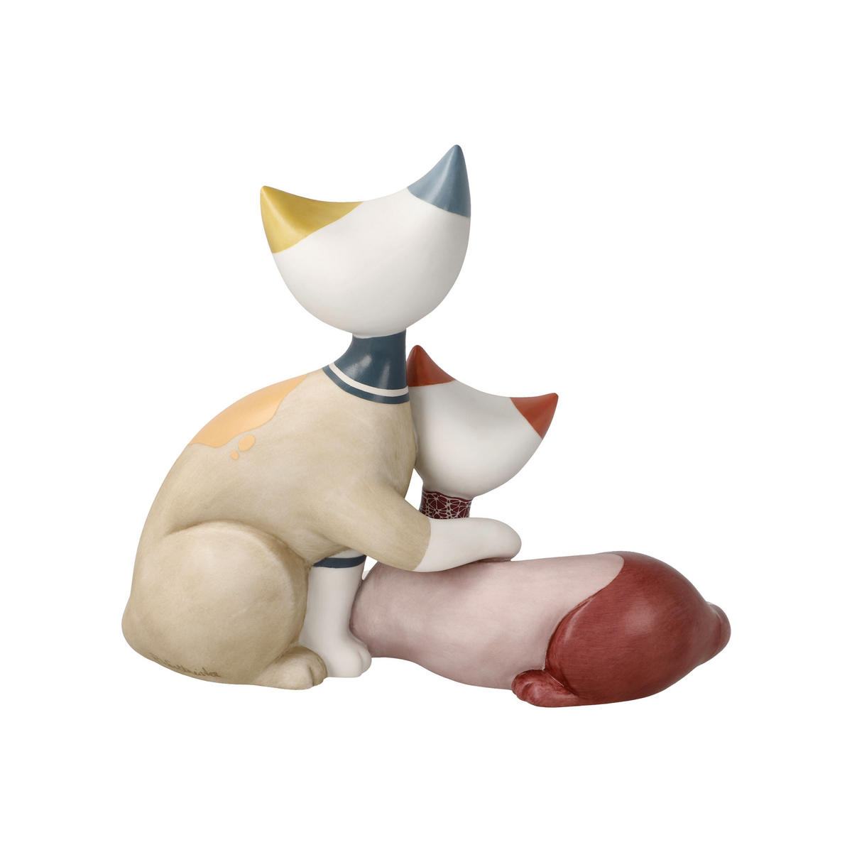 TIERFIGUR Rosina Wachtmeister - Vivien e Peppie, Biskuit-Porzellan, Bunt, 14 cm - Multicolor, Keramik (9/14/16cm) - Goebel