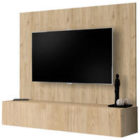 TV-LOWBOARD Eiche Jackson 160 cm, TV Unterschrank hängend mit Wandpaneel - Eichefarben, Holzwerkstoff (160/148/40cm) - Inn.Furn