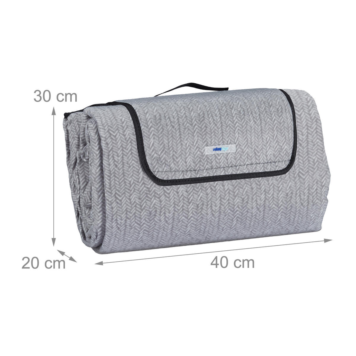 PIKNIKOVÁ deka - různobarevná, kov/textil (300/200cm) - Relaxdays