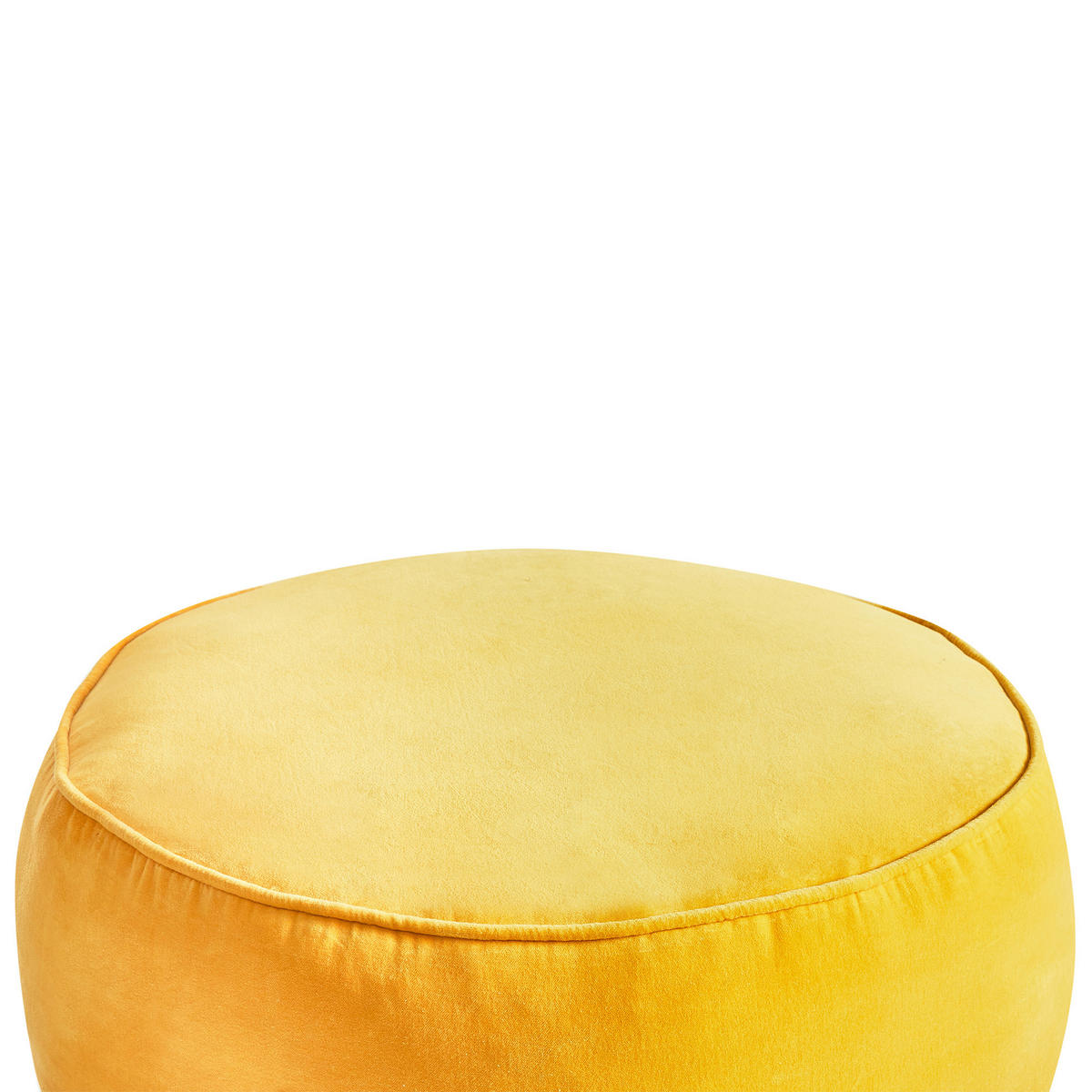 POUF Gelb Yulle - Gelb, Textil (60/25/60cm) - Beliani