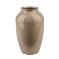 VASE Roger Beige 10x16,3xh26,5 cm Metall - Beige, Metall (26.5cm) - Mondex