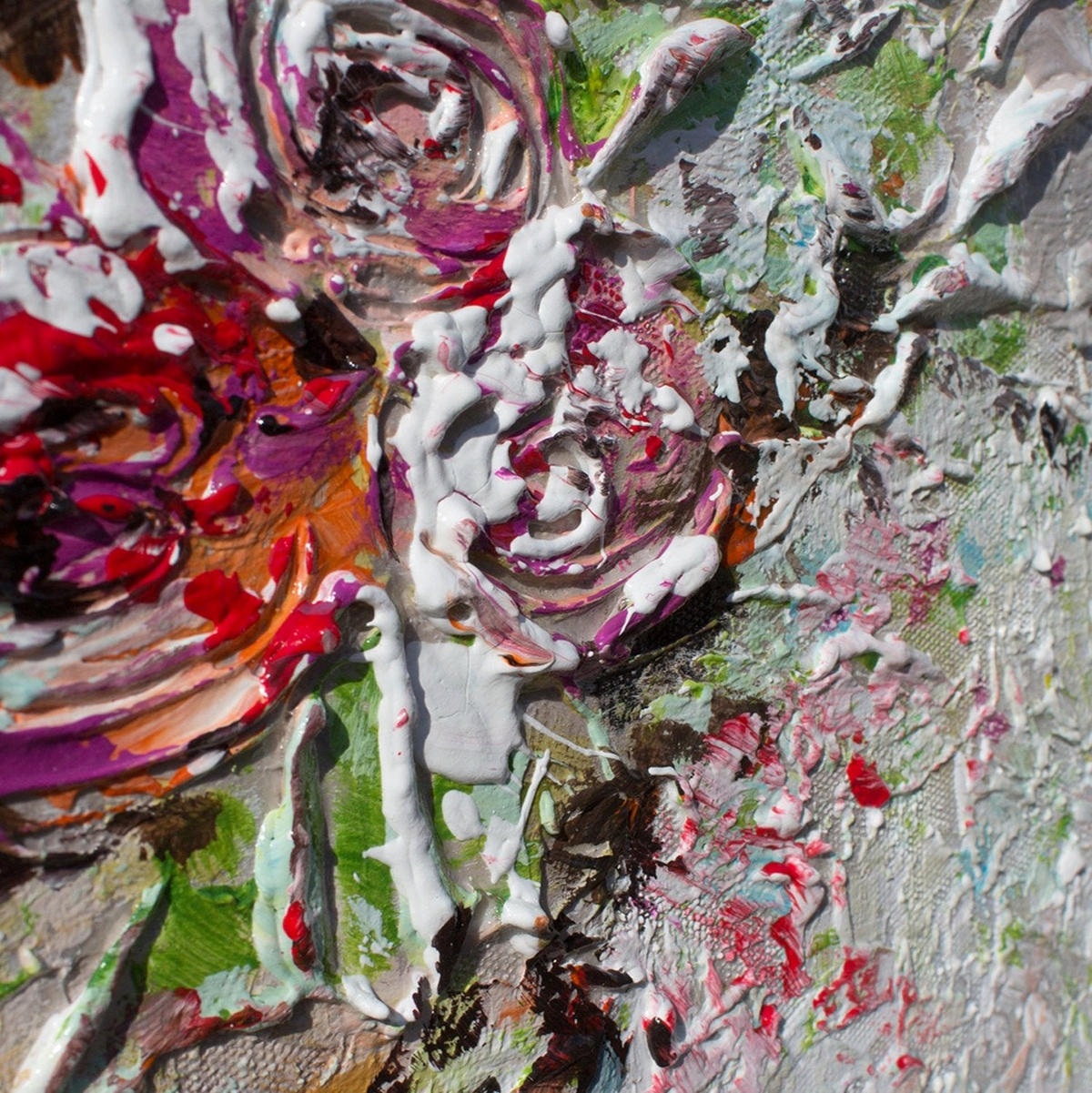 GEMÄLDE Giraffen auf Keilrahmen 120x40 cm - Multicolor, Holz (120/40cm) - YS-art gallery
