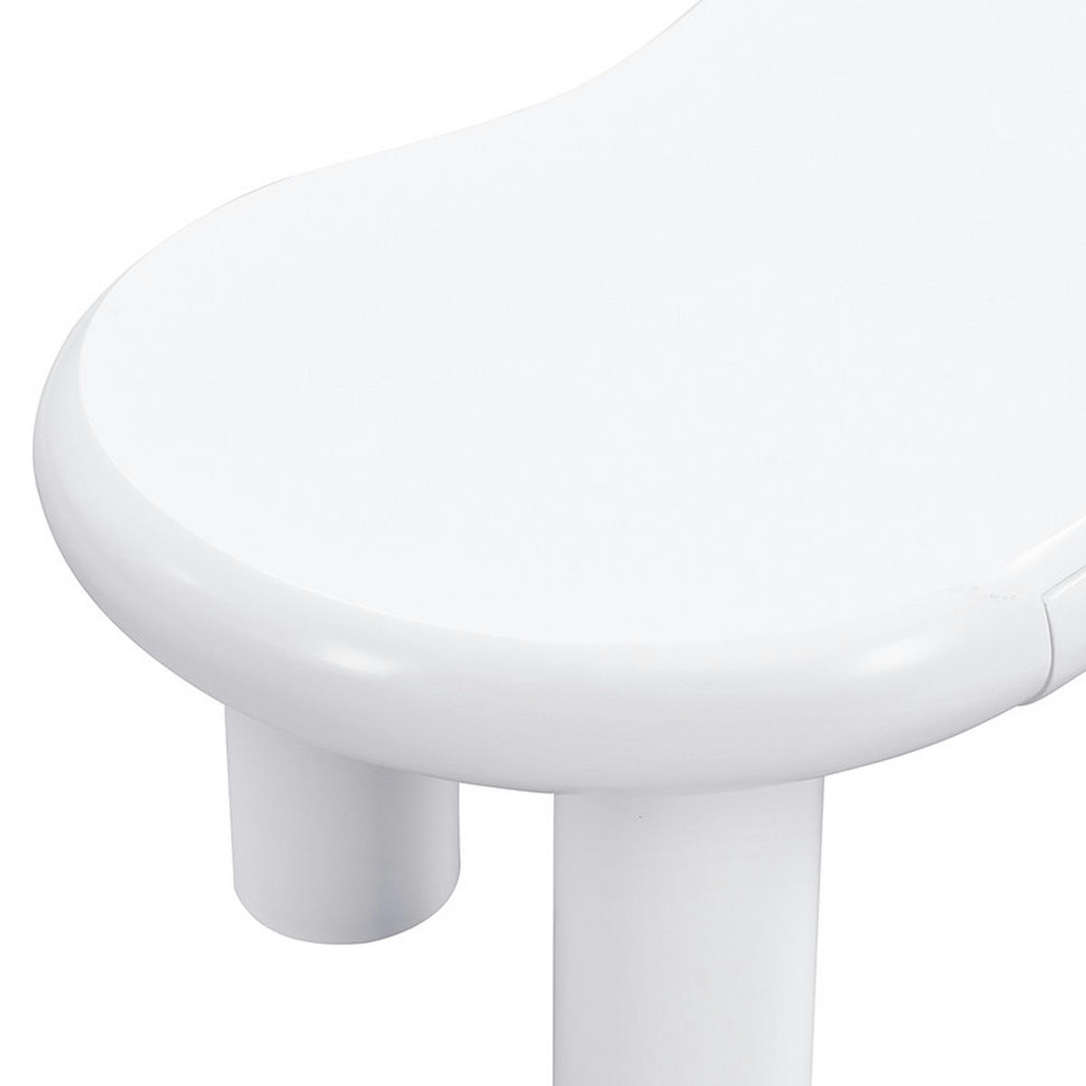 COUCHTISCH DE-048 Cloud Weiß - Weiß, Holzwerkstoff (66/98/40cm) - ComfortXL