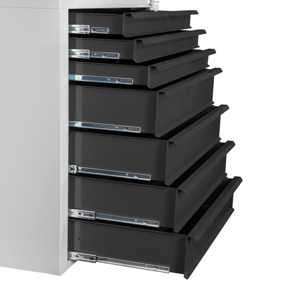 SCHUBLADENSCHRANK Kobra mit 7 Schubladen 90x70x43,5cm Lichtgrau/Anthrazitgrau - Anthrazit/Grau, Metall (70/90/44cm) - PROREGAL