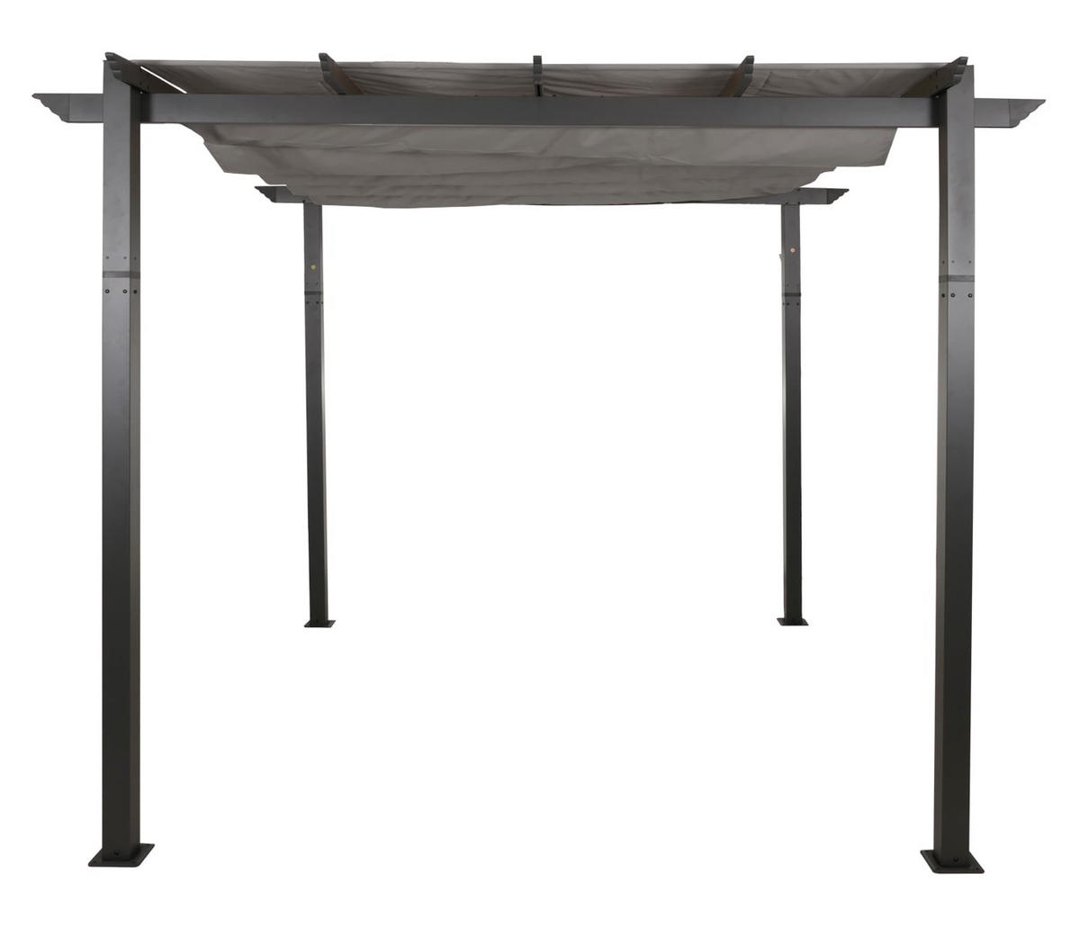 PERGOLA Aluminium 3x3m Grau - Grau, Metall (300/240/300cm) - BERLINLODGE