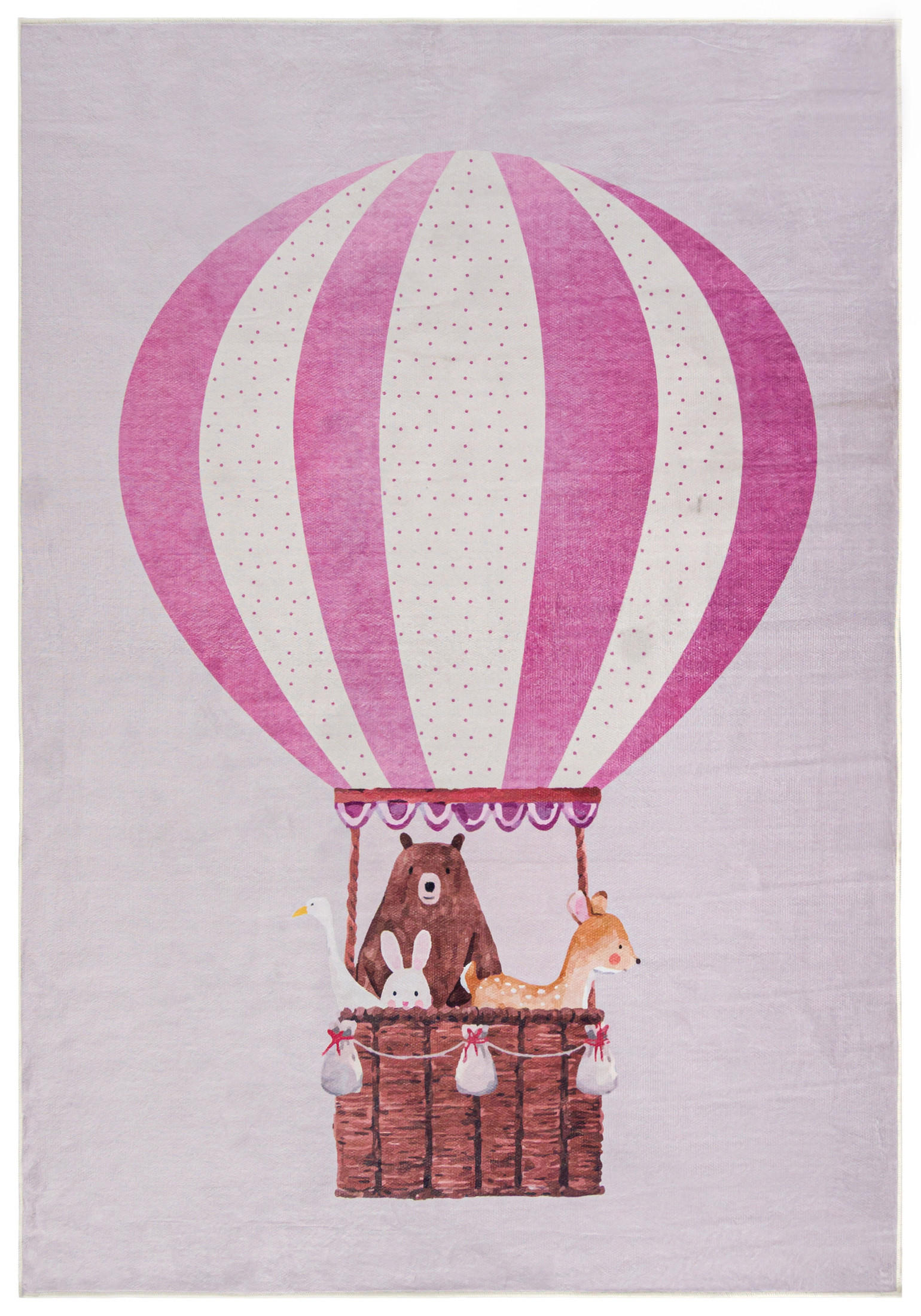 DJEČJI TEPIH pješčani balon - 80 x 150 cm - boje pijeska/bež, tekstil (80/150cm) - Mazovia