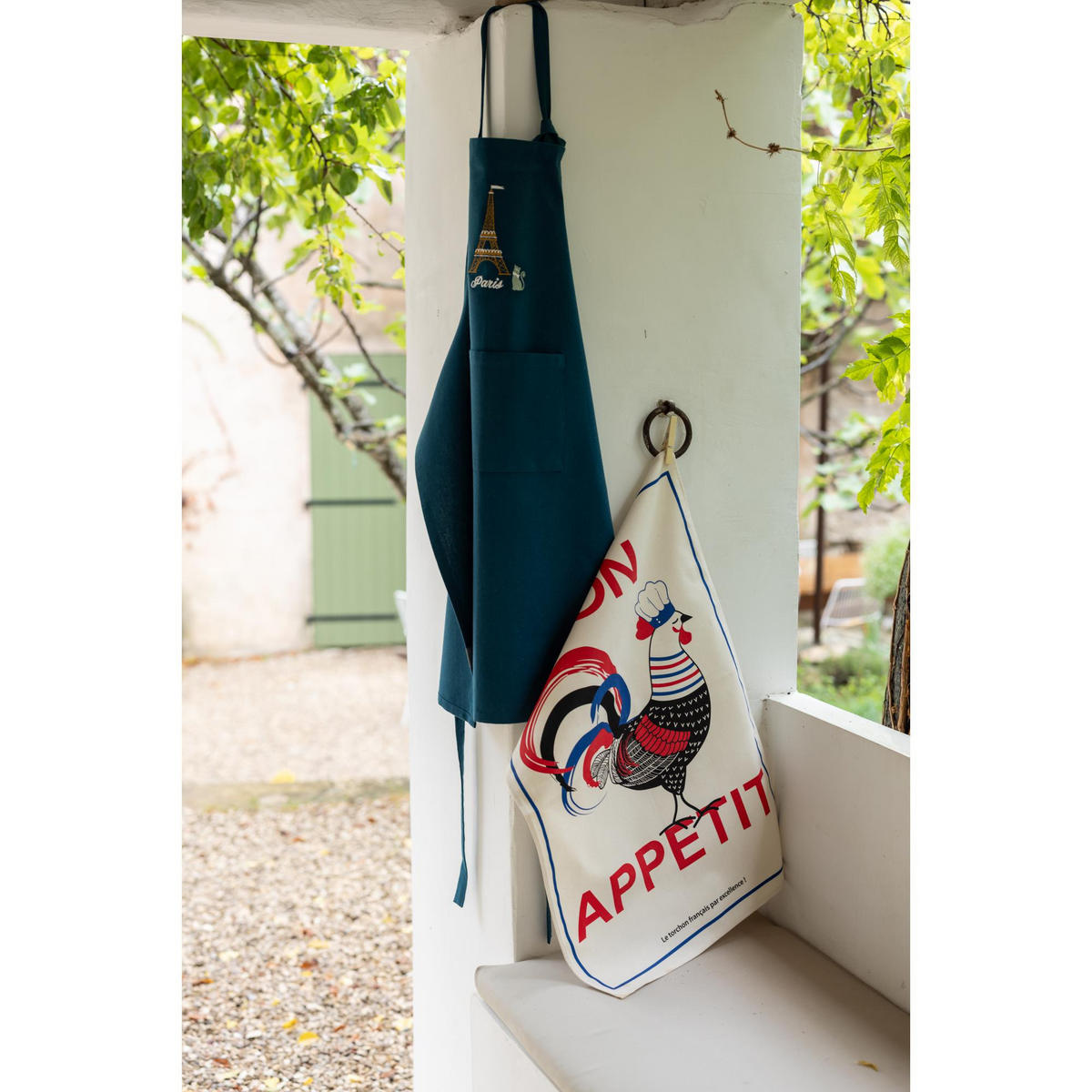 GESCHIRRTUCH Bon appétit ekrü 48 x 72 cm - Weiß, Textil (48/72cm) - Winkler
