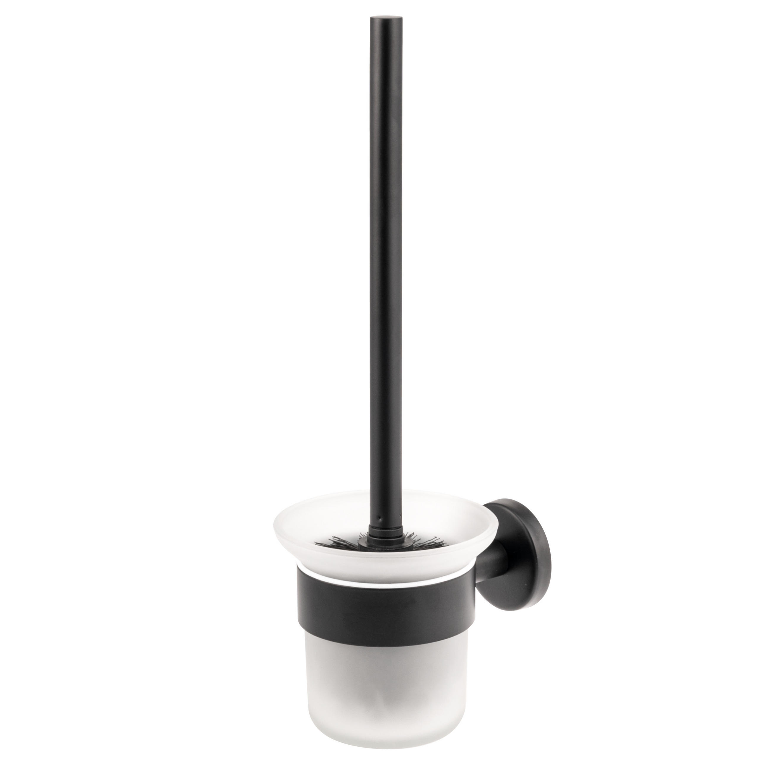 WC-GARNITUR PIAZZA BLACK, schwarz - Schwarz, Kunststoff (11.5/35/14.5cm) - bremermann