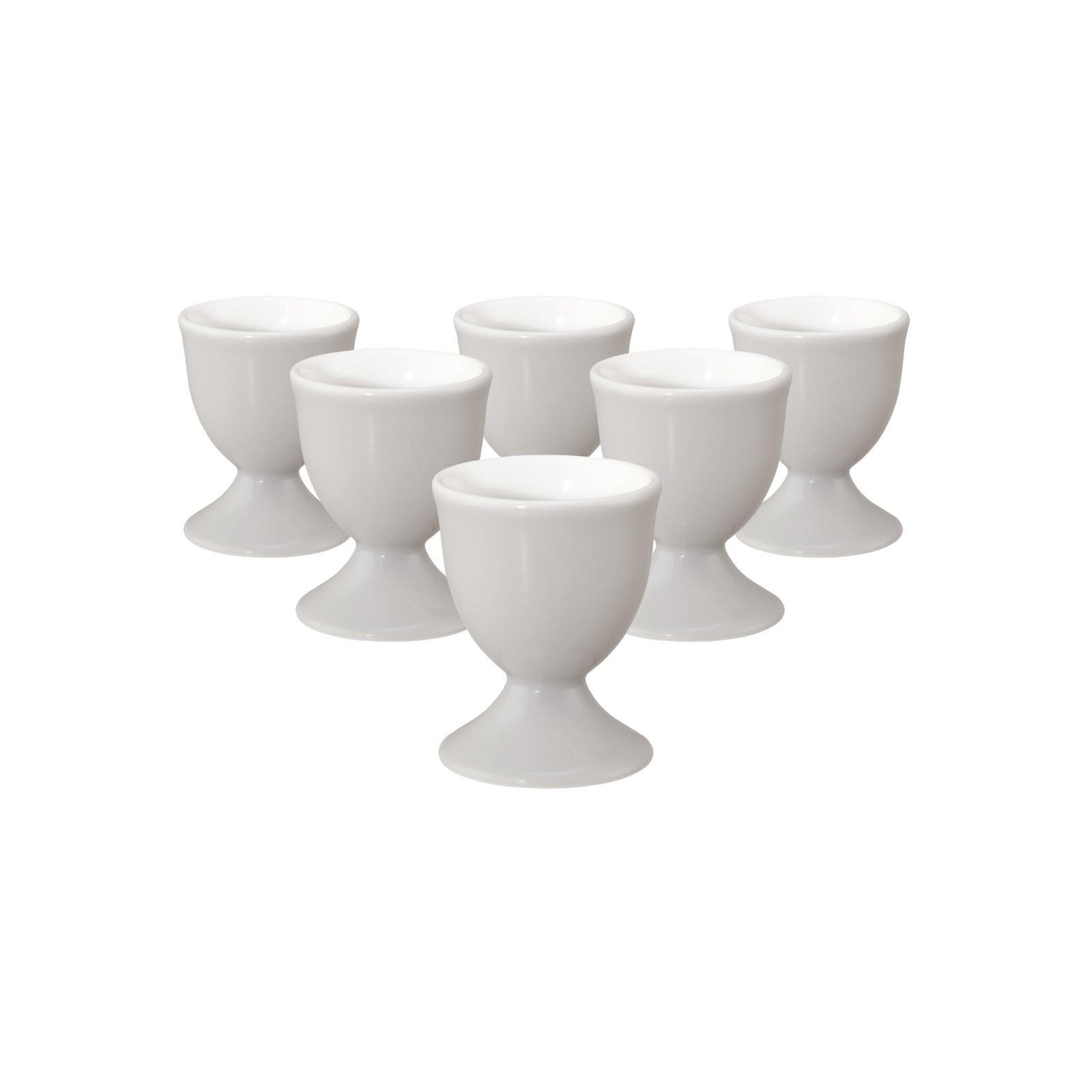 EIERBECHER Liberty Pure Colors New Grey ø 4,9 cm 6er Set - Grau, Keramik (4.9/6.4/4.9cm) - Seltmann Weiden