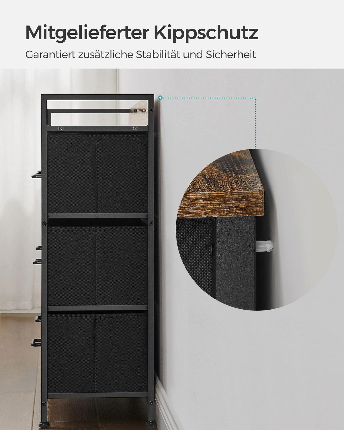 KOMMODE LUSAKA - Braun, Kunststoff (29/85/98cm) - Hansiro