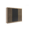 KLEIDERSCHRANK VILAN mit Lamel - 250 cm - Sonoma Eiche|Eiche Wotan - Eiche Wotan/Sonoma Eiche, Holzwerkstoff (250/215/61cm) - ALTDECOR