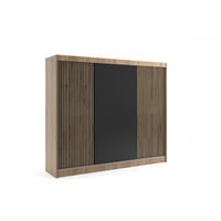 KLEIDERSCHRANK VILAN mit Lamel - 250 cm - Sonoma Eiche|Eiche Wotan - Eiche Wotan/Sonoma Eiche, Holzwerkstoff (250/215/61cm) - ALTDECOR