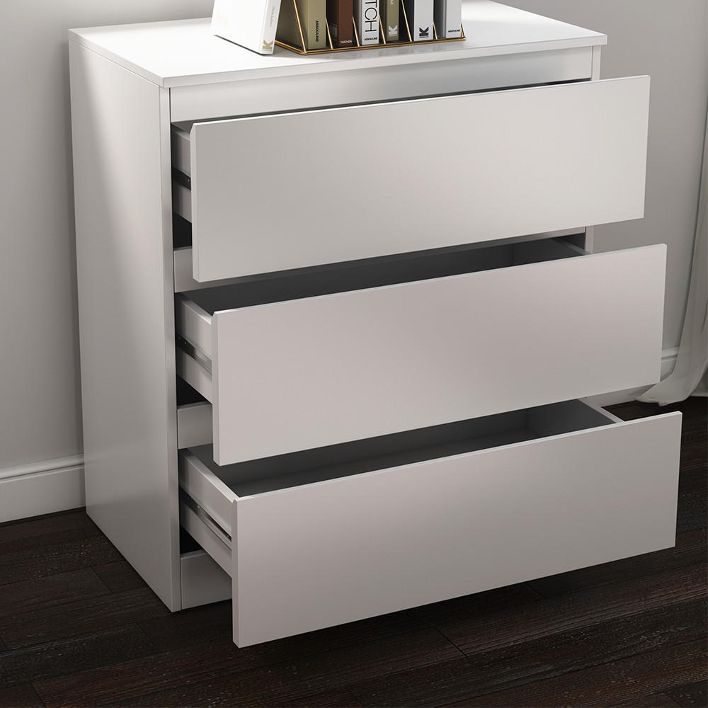 KOMMODE Calisto Weiß 70 x 78.5 cm - Weiß, Holzwerkstoff (39/78.5/70cm) - Vicco