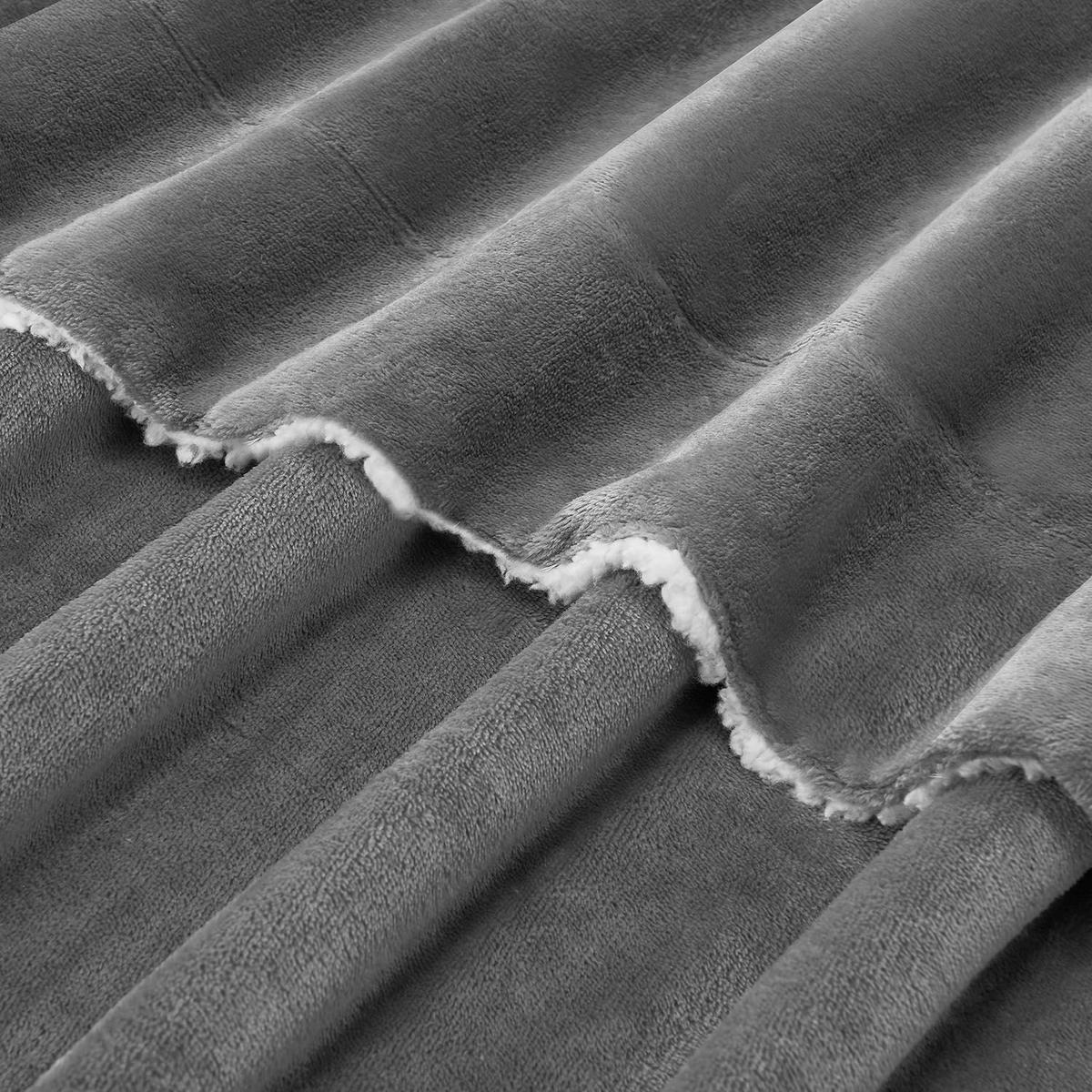 FLEECEDECKE Kuscheldecke 150x200 cm dunkelgrau - Dunkelgrau, Textil (150/200cm) - Juskys