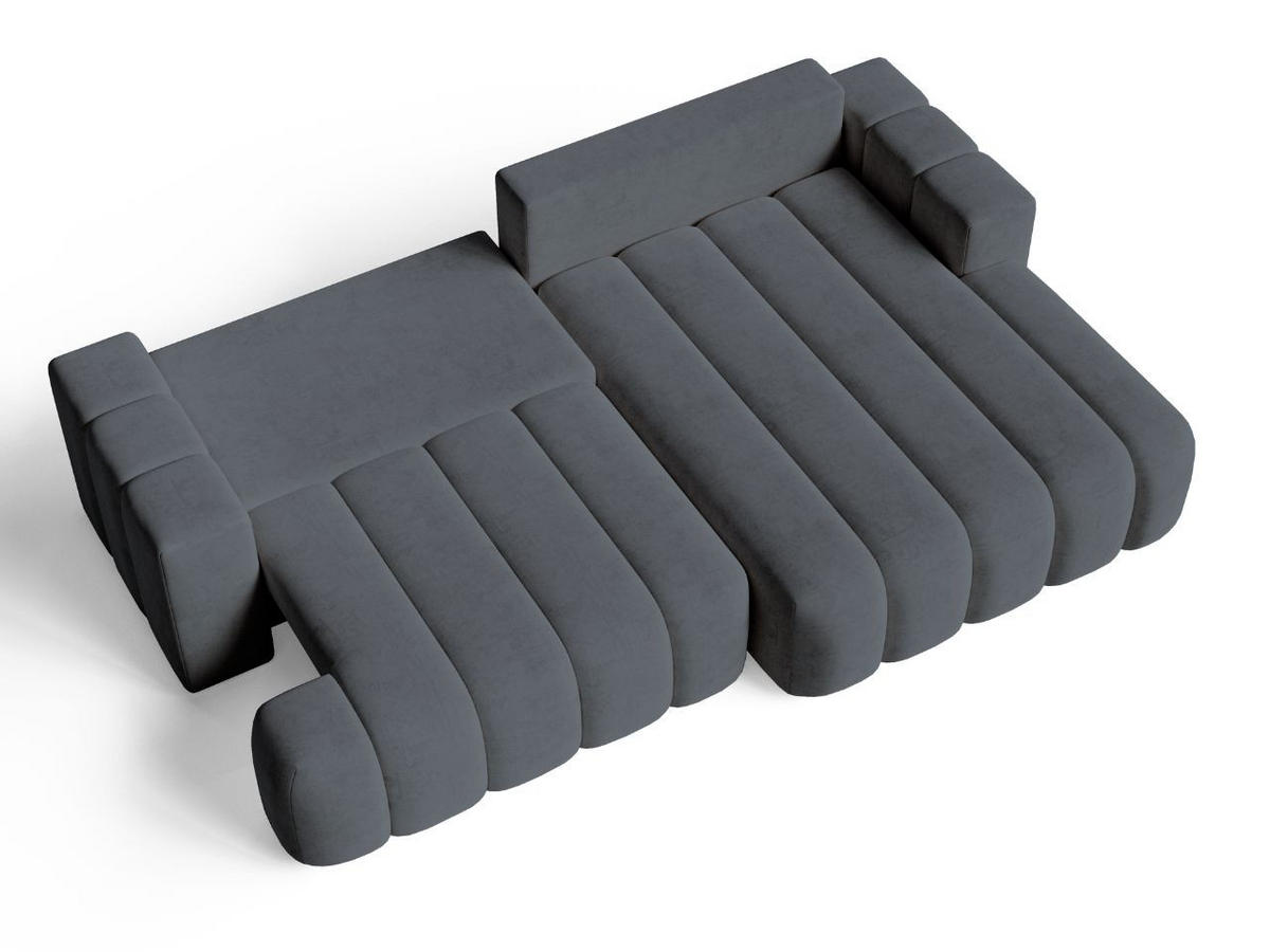 ECKSOFA Caleo Dunkelgrau Rechts - Dunkelgrau, Holz/Textil (270/170cm) - Graingold