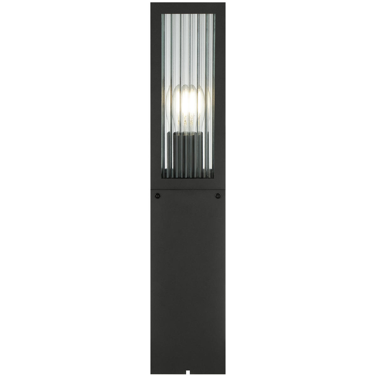 LED AUßENLEUCHTE Getta Schwarz 10/10/50 cm - Schwarz, Metall (10/10/50cm) - Brilliant