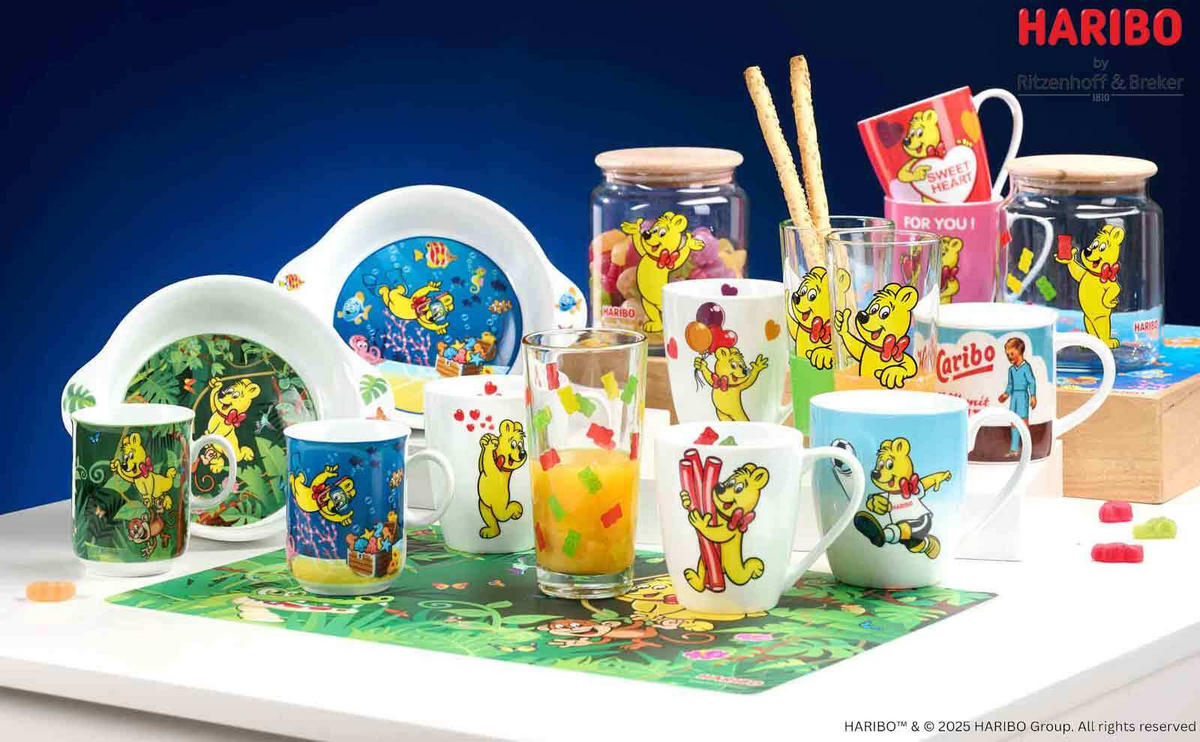 TRINKGLÄSER Haribo Thumbs Up grün 380 ml 6er Set - Grün, Glas (0.38L) - Ritzenhoff Breker
